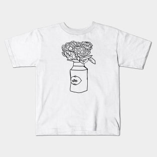 Hydrangea Flowers in a Vase Kids T-Shirt